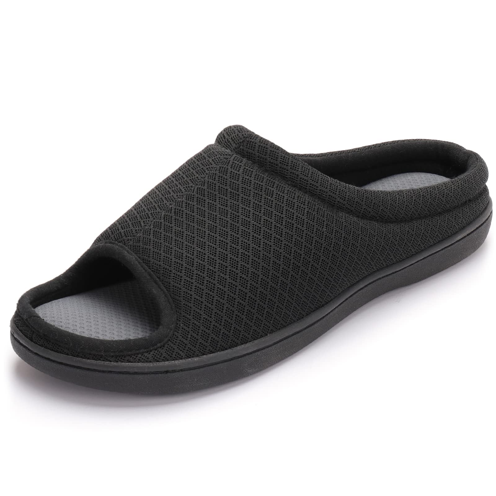 ZizorMen's Memory Foam Open Toe Slippers