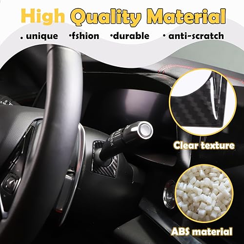 Miniatura 3 de Cubierta de base de barra de dirección, cubierta decorativa compatible con Chevrolet Corvette C8 2020 2021 2022 2023, plástico ABS para dirección de