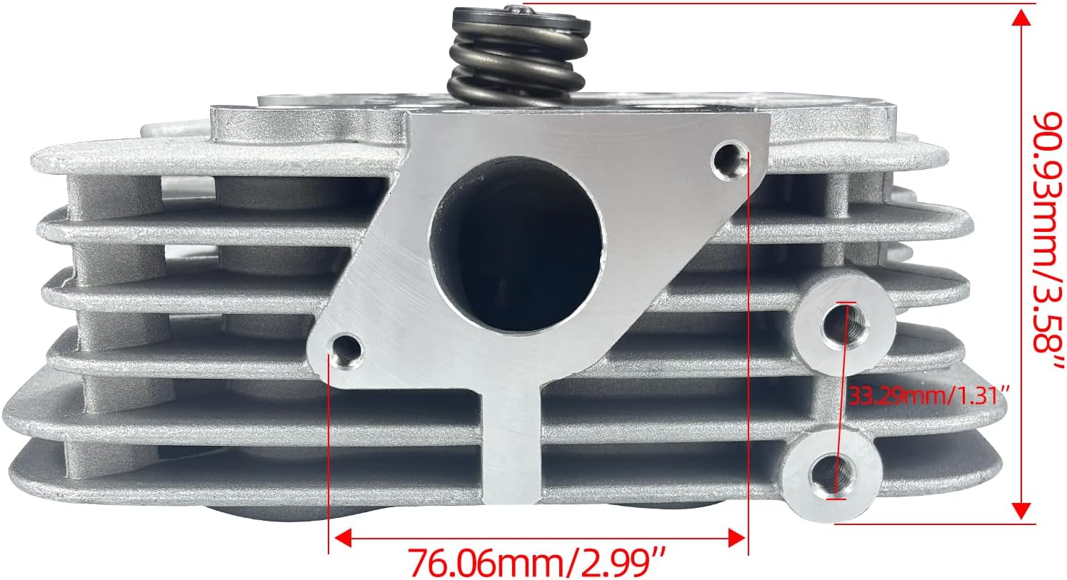 Top End Cylinder Head Kit Compatible with Honda TRX350 FE FM TRX350TE TRX350TM Rancher350 2000-2006 12200-HN5-M00 12200-HN5-670