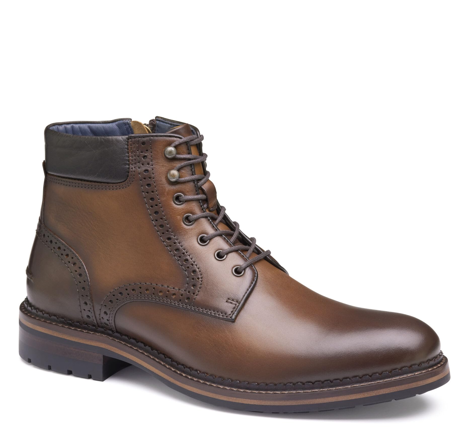 Johnston & Murphy mens Connelly Plain Toe Boots