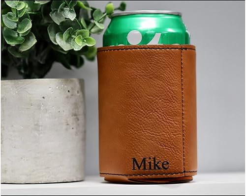 Miniatura 4 de Groomsmen Can Cooler Holder, Groomsmen Gifts Personalized, Engraved Can Cooler, Beer Can Holder, Groomsmen Proposal, Groomsman Gift Ideas (Grey)