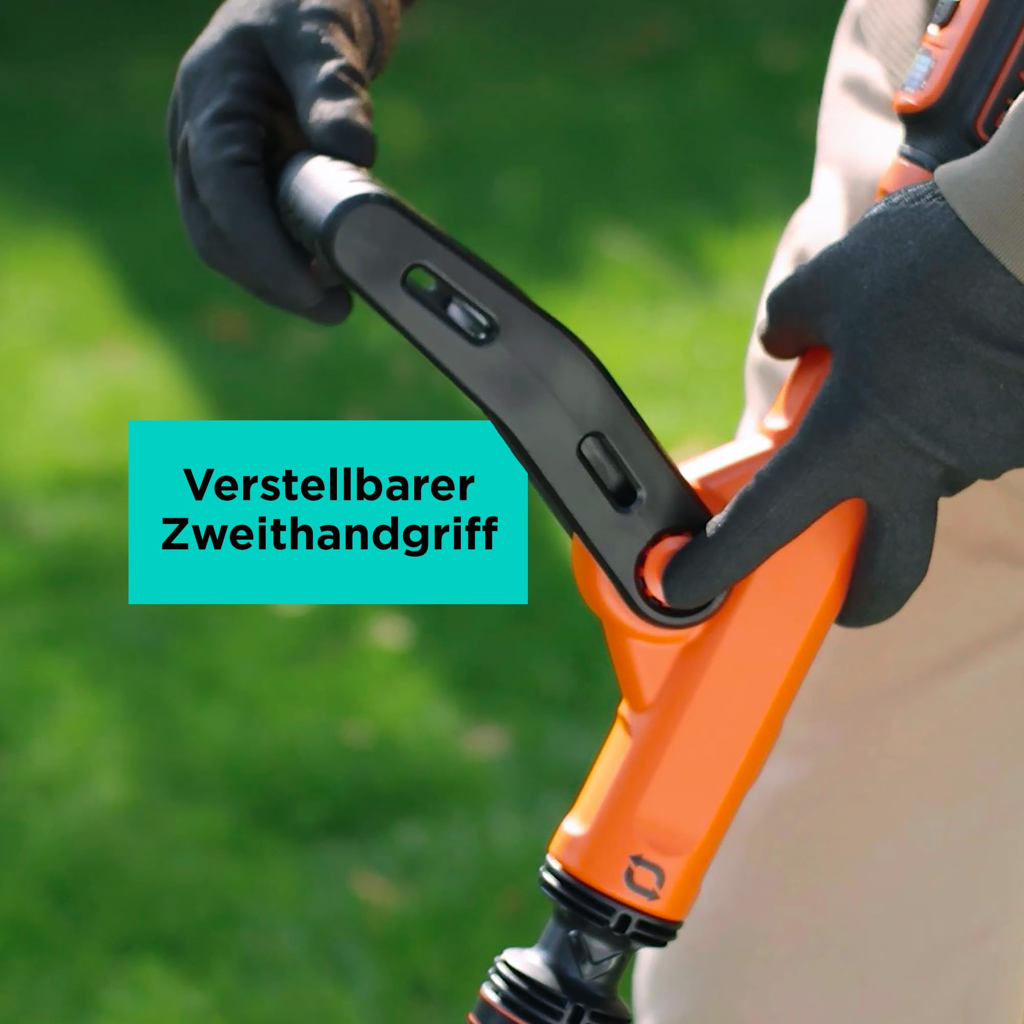 BLACK+DECKER 18V Akku-Rasentrimmer (28 cm Schnittbreite, AFS Reflex Fadenverlängerung, verstellbarer Zweithandgriff, mit Führungsrad, Lieferung ohne Akku und Ladegerät) BCST918B