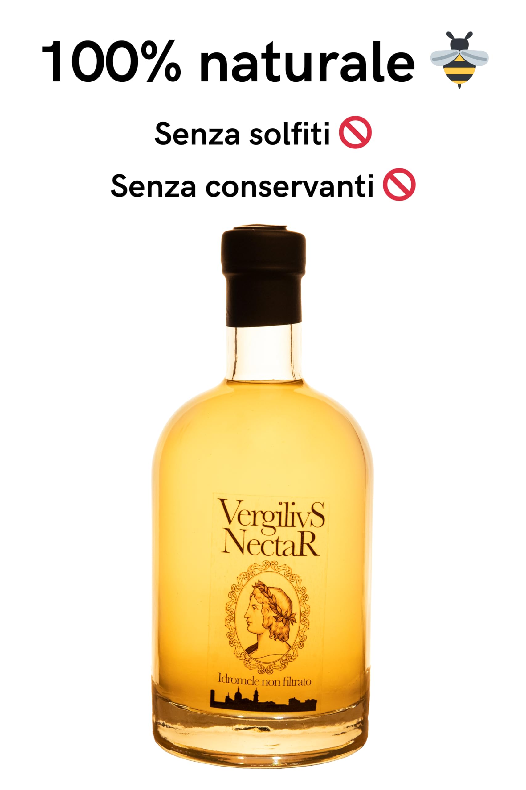 Idromele artigianale non filtrato, bottiglia da 0,7L - Vergilius Nectar