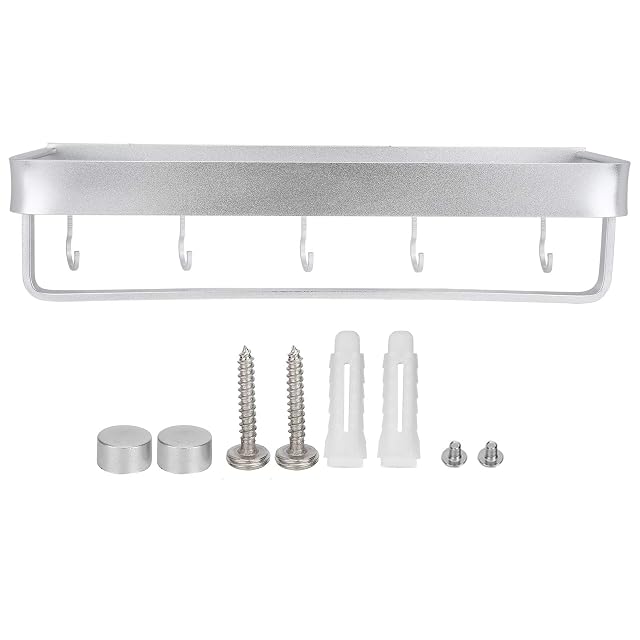 Gsycle Aluminum Bathroom Shower Shelves Wall Mounted Aluminum Shower Caddy Shower Holder Shower Rack Hanging Shower Hanging Organizer