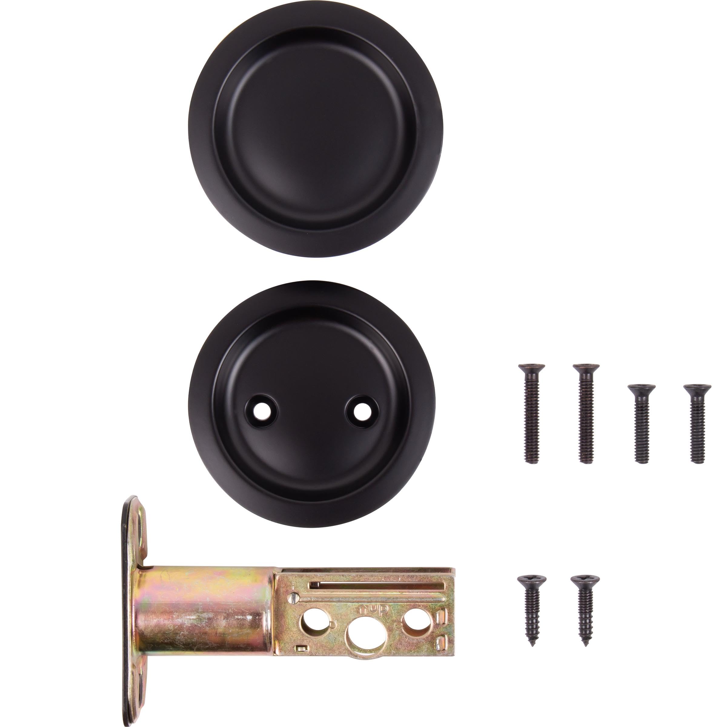 Piedra Harbor hardware, redondo bolsillo paso función de bloqueo de puerta
