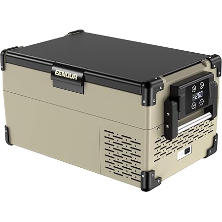 Amazon Co Jp Eenour 車載冷蔵庫 25l 10 コンプレッサー式 3way電源対応 Ac100v Dc12v 24v ポータブル冷蔵庫 急速冷凍 大容量 省エネ 静音 Lcd温度表示 庫内灯付き 低電圧保護 Ac Dcコード付き 車載家庭両用 車中泊 キャンプ 釣り 災害時に大活躍 車 バイク