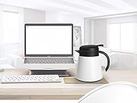 Vista 2 de Luvan Jarra térmica de acero inoxidable 304 18/10 de 27 onzas, 27.1 fl oz, jarra térmica de doble pared aislada al vacío con botón de presión