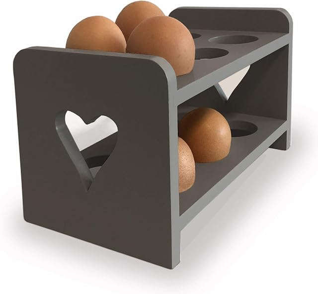 Dark Charcoal Grey Egg Rack, Egg tray, Egg storage. Egg cabinet
