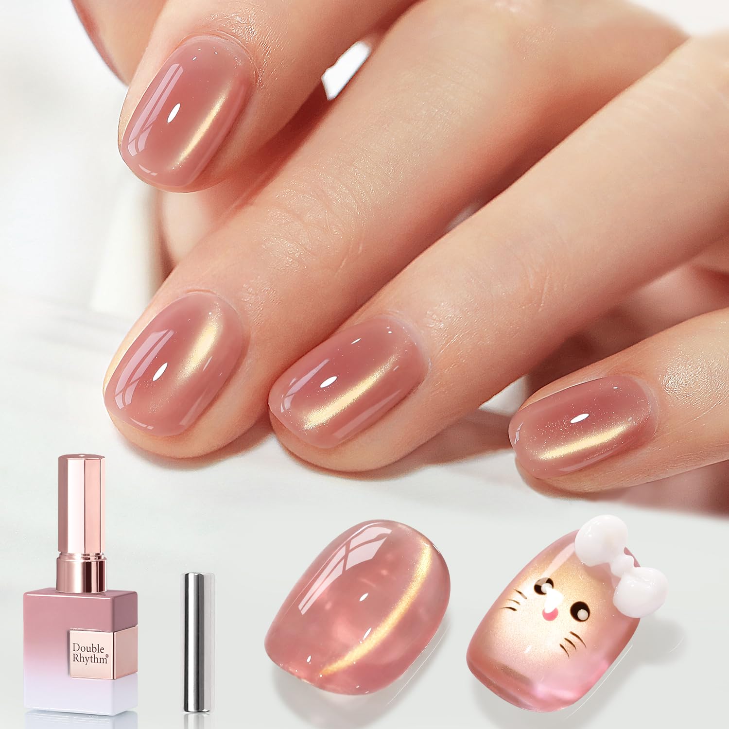 Amazon.com: Double Rhythm 0.5 Oz Cat Eye Gel Polish with Magnet