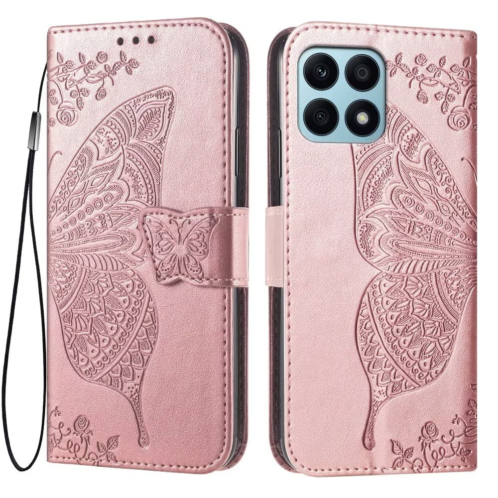 Custodia Portafoglio Per Honor X8A 4G: Cover In Pelle Magnetica Con Slot Carte E Supporto Per Video - 2