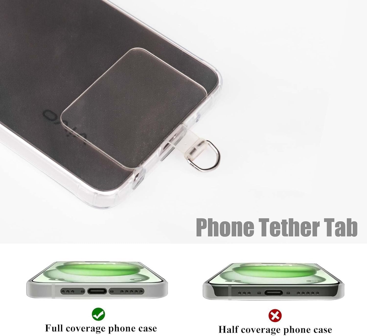 Phone Adjustable lanyard for phone, LONG and SHOT-BLACK - Image 2