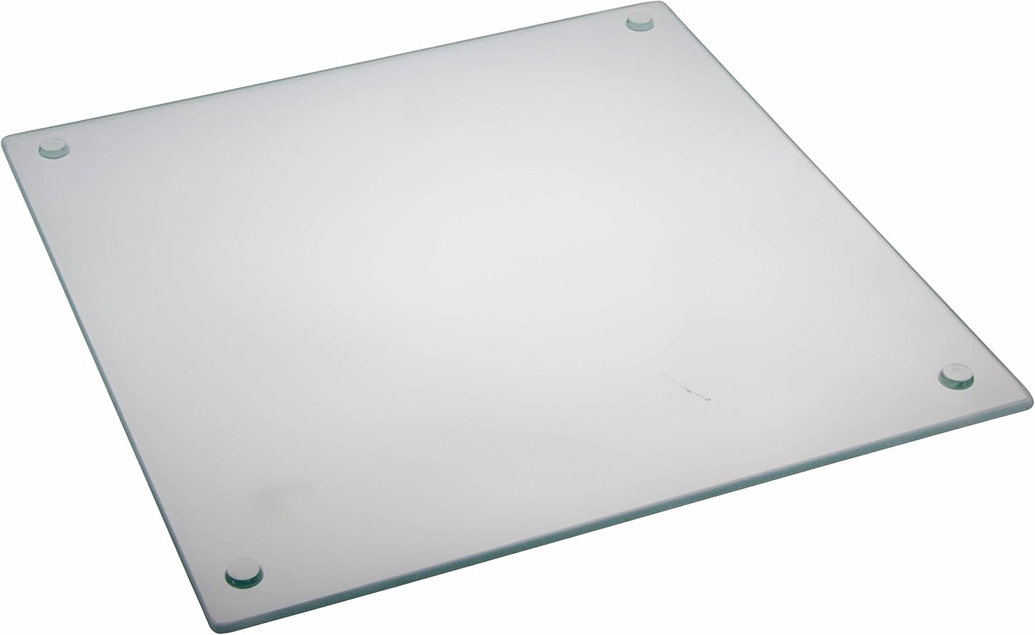 4 Non-Slip Square Glass Cutting Board Set by Clever Chef - Shatter-Resistant, Durable, Stain-Resistant, Dishwasher Safe - 11.75 x 11.75 Inches