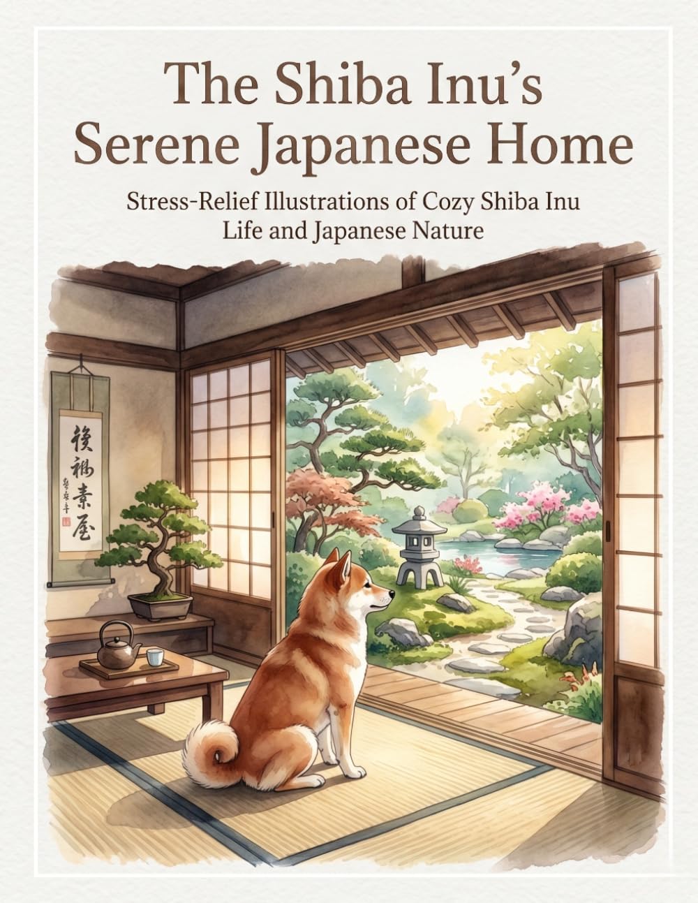 The Shiba Inu’s Serene Japanese Home: Stress-Relief Illustrations of Cozy Shiba Inu Life and Japanese Nature
