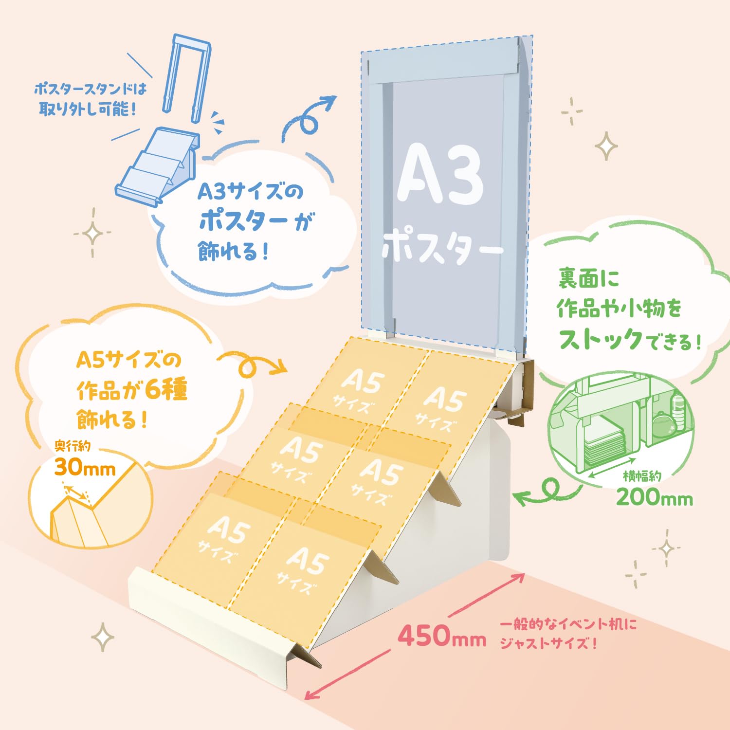 Amazon | ササガワ 展示ディスプレイ タカ印 組立式ポスタースタンド