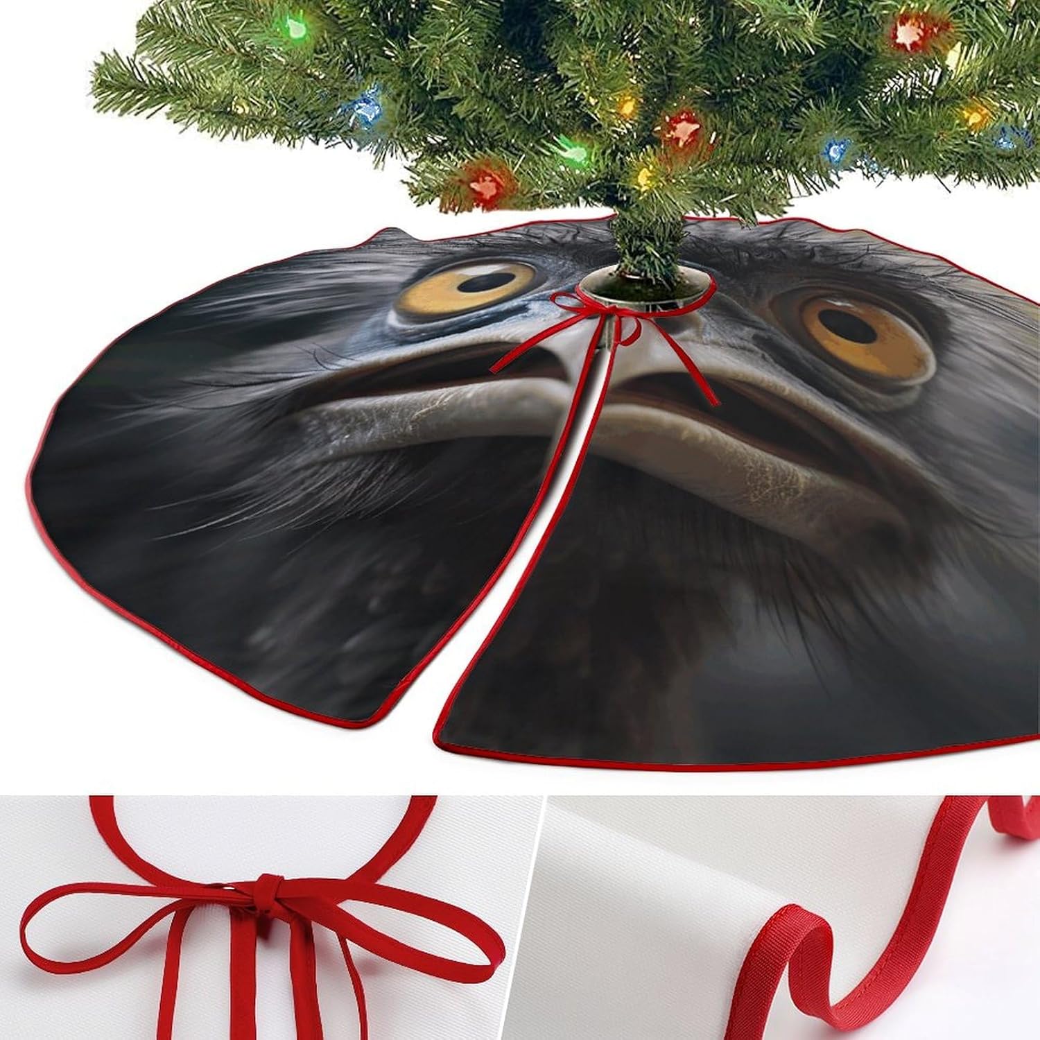 Christmas Tree SkirtEmuclassic Fashion Tree Skirt Painted Multifunctional Christmas Tree Skirt