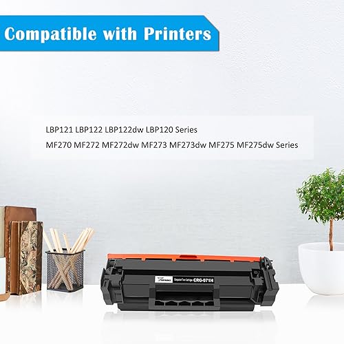 Miniatura 4 de TOPRINT 071H CRG-071H CRG071H Cartucho de tóner compatible de alta capacidad 2500 páginas negro para Canon ImageCLASS LBP121 LBP122 LBP122dw LBP120