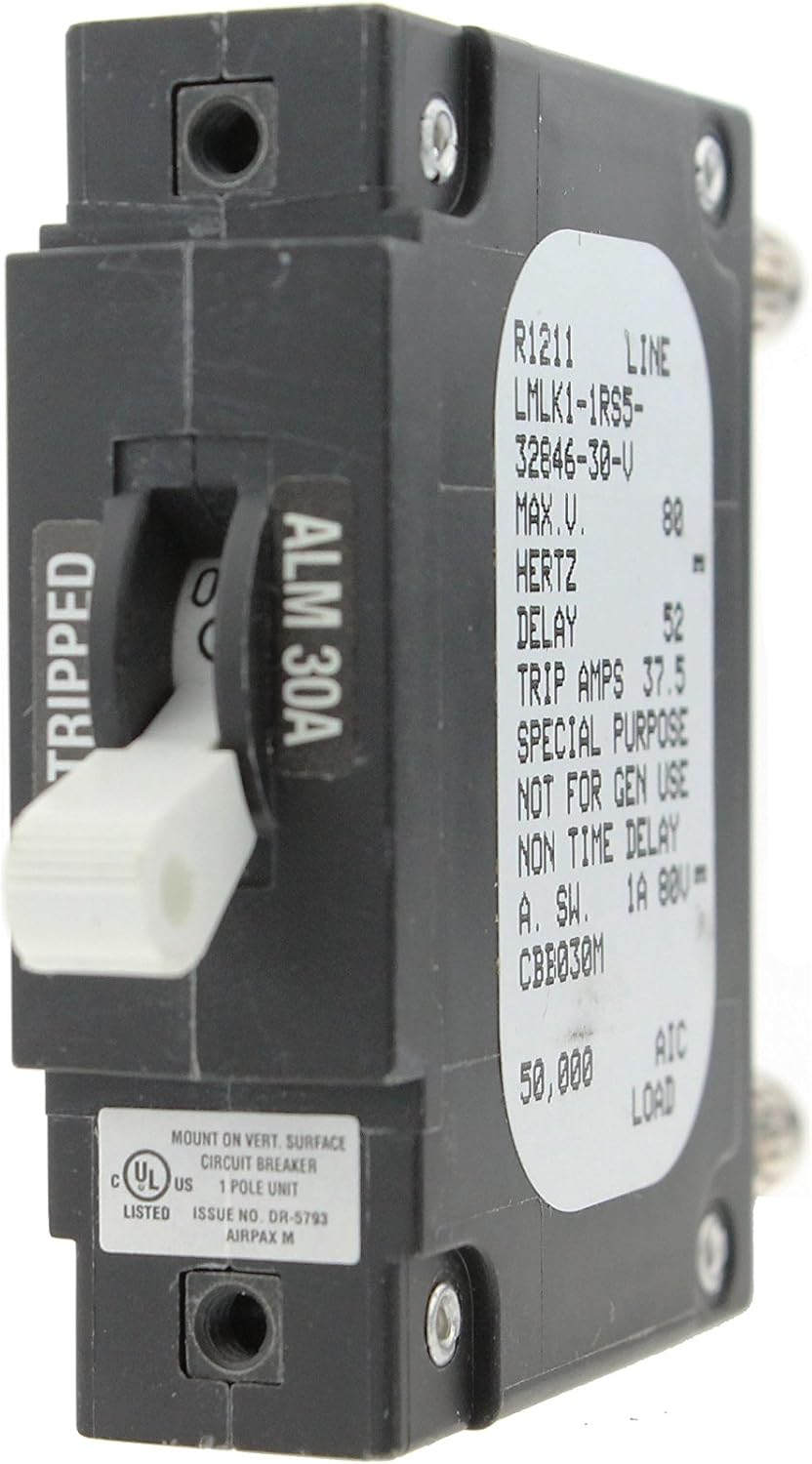 AIRPAX Circuit Breaker LMLK1-1RS5-32846-30-V 30A Bullet