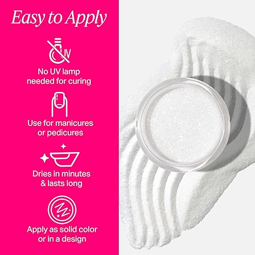 Miniatura 32 de Nailboo Polvo de inmersión para uñas – Polvo de inmersión de uñas transparente, hecho a medida con fórmula ultrafina altamente pigmentada,