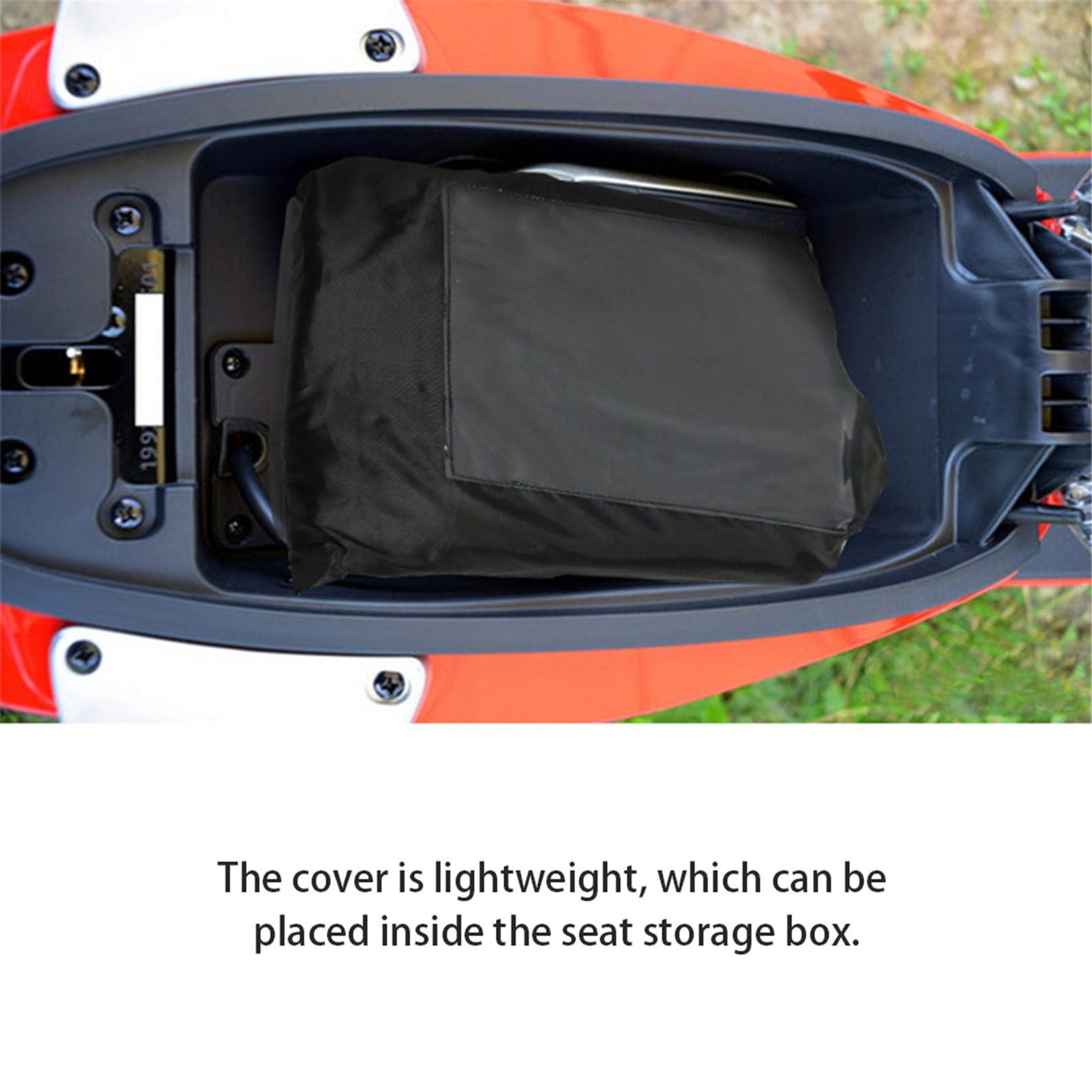 WEGOO Couverture de tablier recouvrement jambe, manchons guidon moto coupe-vent chaude universelle, jambe Protecteur chaud scooter, imperméable, Le Noir