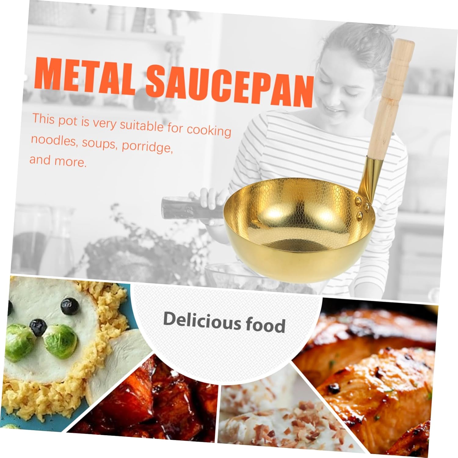 Compact Stainless Steel Soup Pot Small Thicken Multiuse Saucepan for Even Heat Distribution Elegant Design for Small Kitchens and Travel Cooking