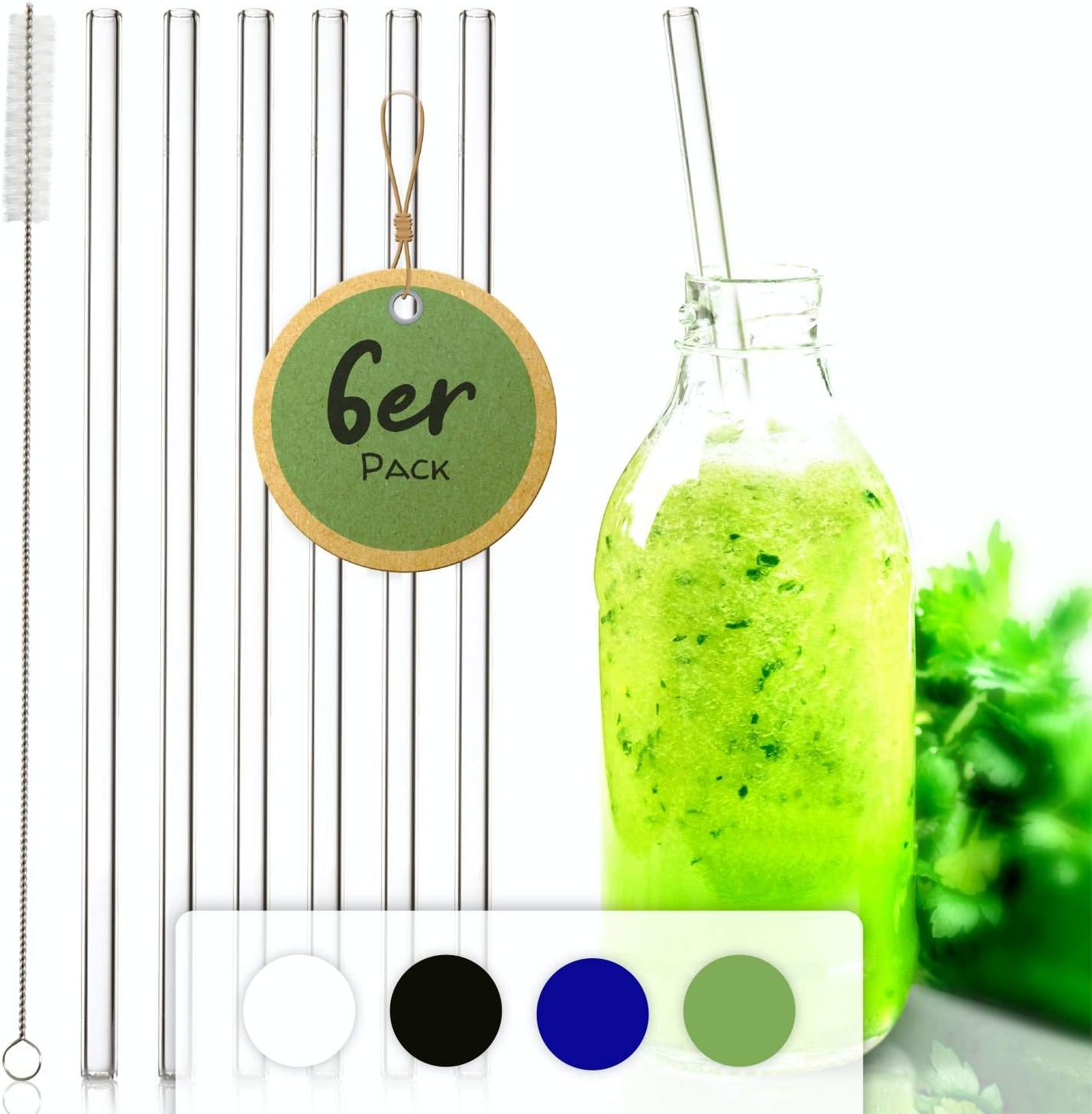 set per bevande con cannucce