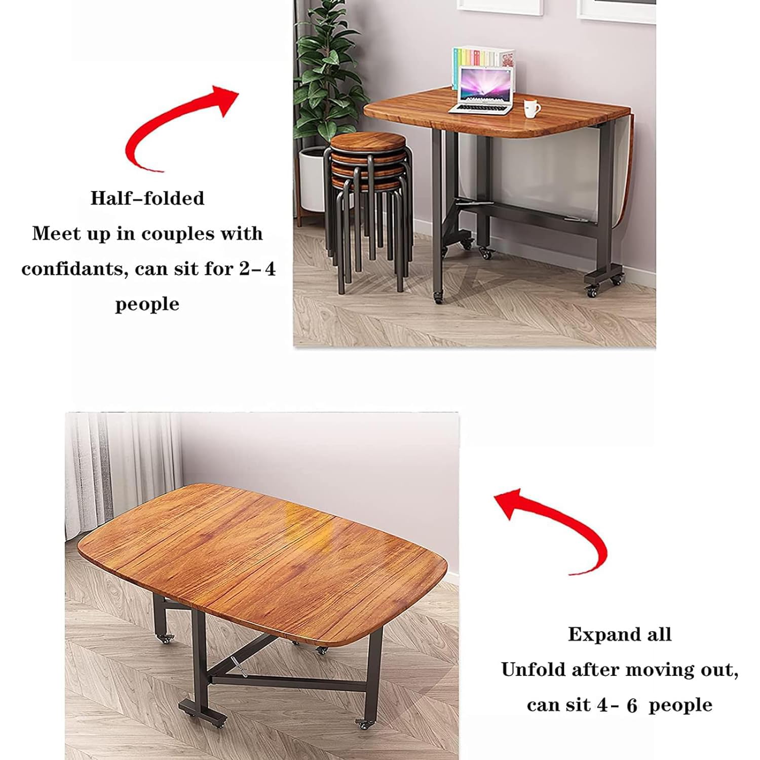 1/6まで限定価格【超美品】折りたたみ式ダイニングテーブル（バタフライテーブル） 1/6まで限定価格【超美品】折りたたみ式ダイニングテーブル