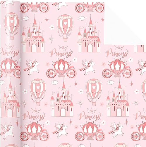 Vista 233 de WRAPAHOLIC Papel de regalo reversible, mini rollo, 17 pulgadas x 33 pies, adorable diseño de gato y azul sólido para cumpleaños, vacaciones