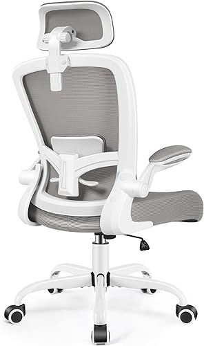 Miniatura 18 de FelixKing Silla de Oficina, Silla de Escritorio con Soporte Lumbar Ajustable, Silla de Computadora Ergonómica con Respaldo Alto y Reposabrazos,