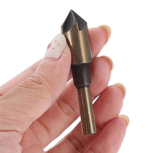 Miniatura 3 de Countersink Drill Bit Set with Mill Cutter Bits for Woodworking and High-Speed Steel Construction with Oxidized Gold Finish Precision Ground for