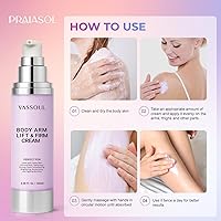 Vista 3 de VASSOUL Crema de brazos para levantar y reafirmar: Crema tensora la piel para el cuerpo - Reafirma la piel suelta, reduce la celulitis en brazos