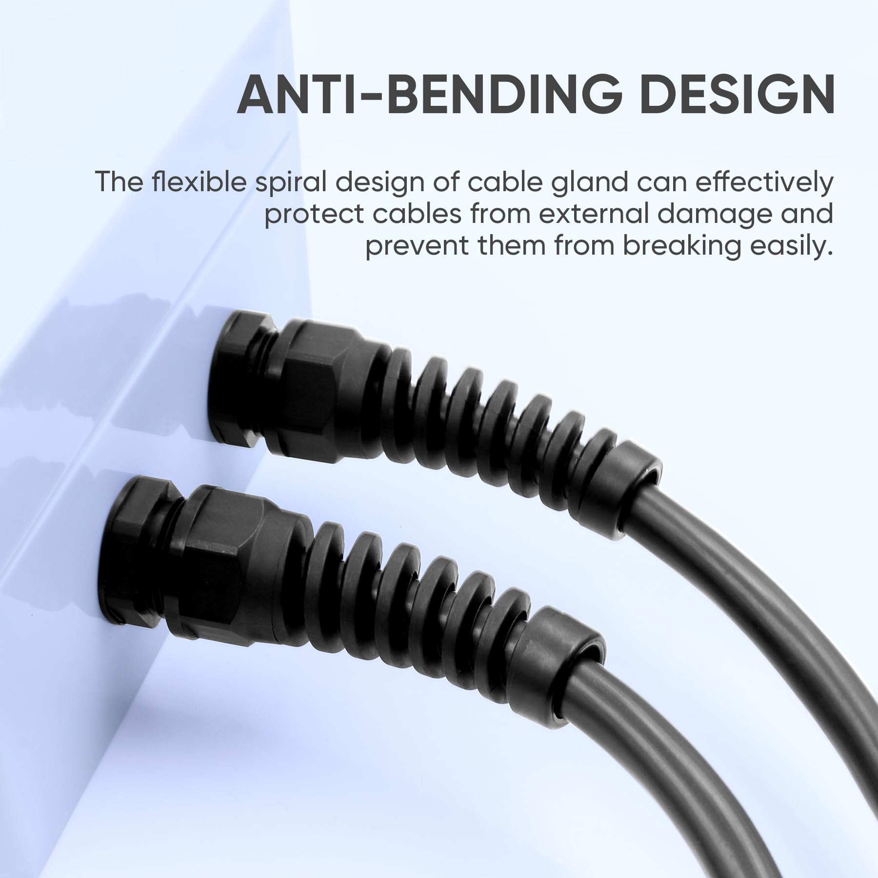 Strain Relief Cable Glands - Waterproof NPT Connectors -5