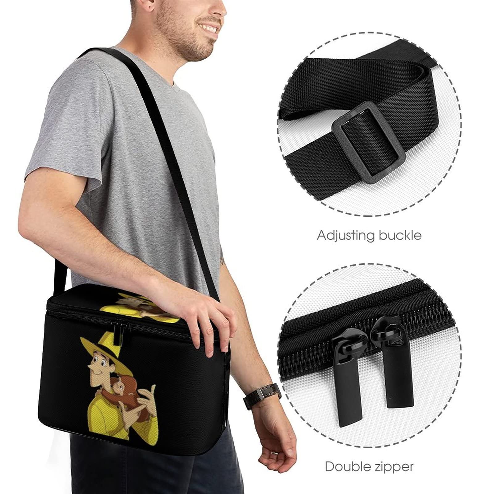 おさるのジョージ保冷バッグ おさるのジョージ ワイヤー保冷ランチバッグ - おさるのジョージ