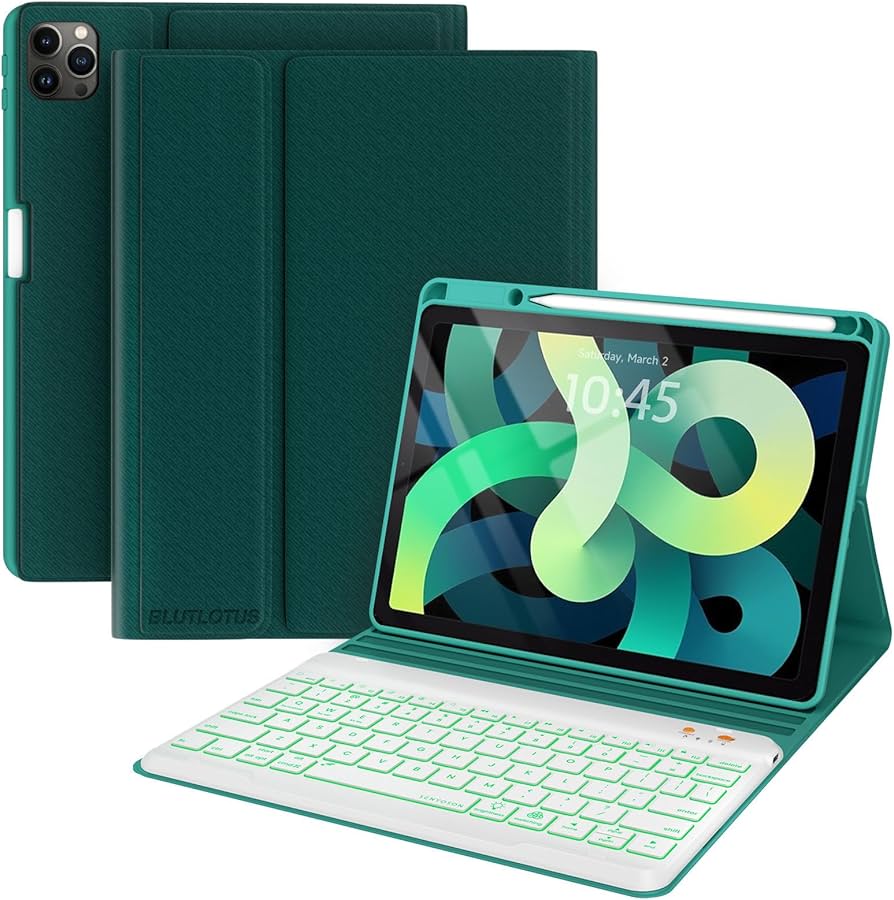 iPad本体 iPad Air4 ApplePencil2 keyboard folio Amazon.com: Keyboard case for ipad Air 11 inch(M2 2024)/10.9