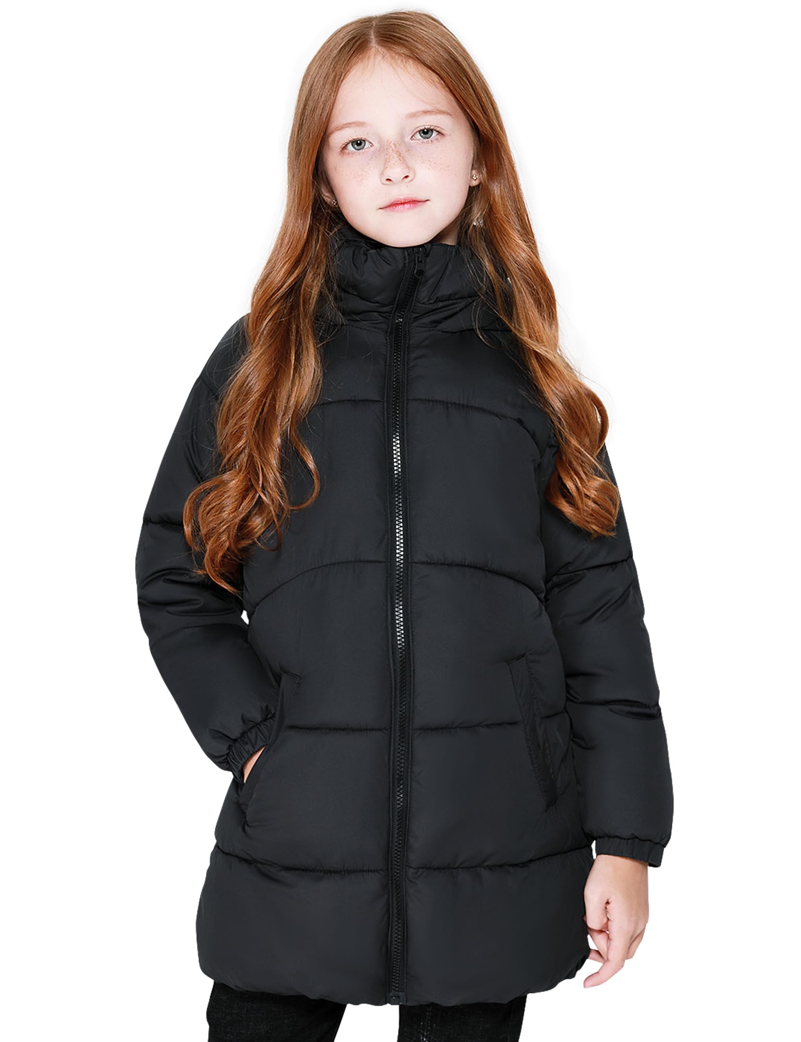 maoo garden Piumino Pesante Imbottita Inverno Cappotto Bambina e Ragazza Foderata in pile Spesso Resistente all'acqua