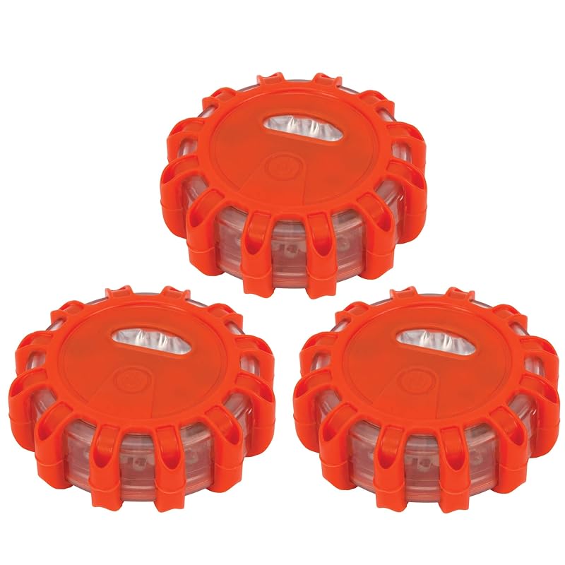 Kit com 3 Sinalizadores LED Magnéticos de Emergência Performance Tool W2343