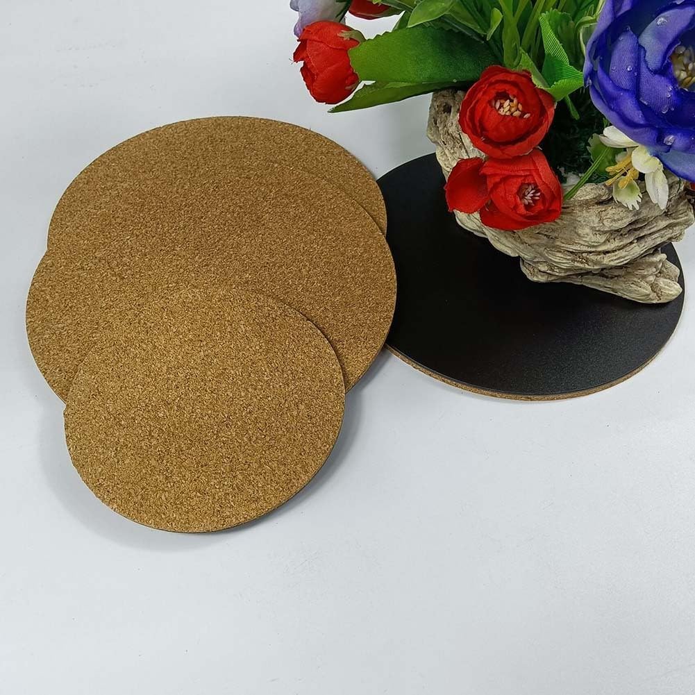 10-teiliges saugfähiges Kork-Pflanzenuntersetzer-Set, 5 verschiedene Größen, 10 bis 30,5 cm, rutschfeste, wasserdichte Tablett-Protektoren, Töpfe und Pflanzgefäße für drinnen und draußen