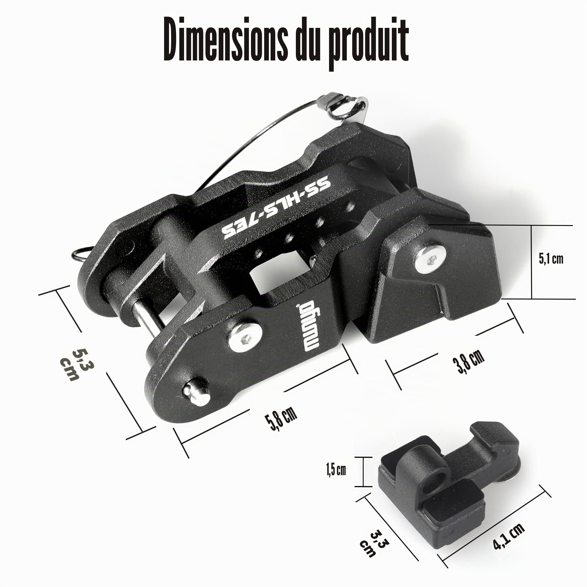 MWNYO Loquets de capot de rechange en aluminium pour Jeep Wrangler JK/JKU 2007-2017, JL/JLU 2018+ et Jeep Gladiator 2020+ avec design peint et breveté (noir, 1 paire)