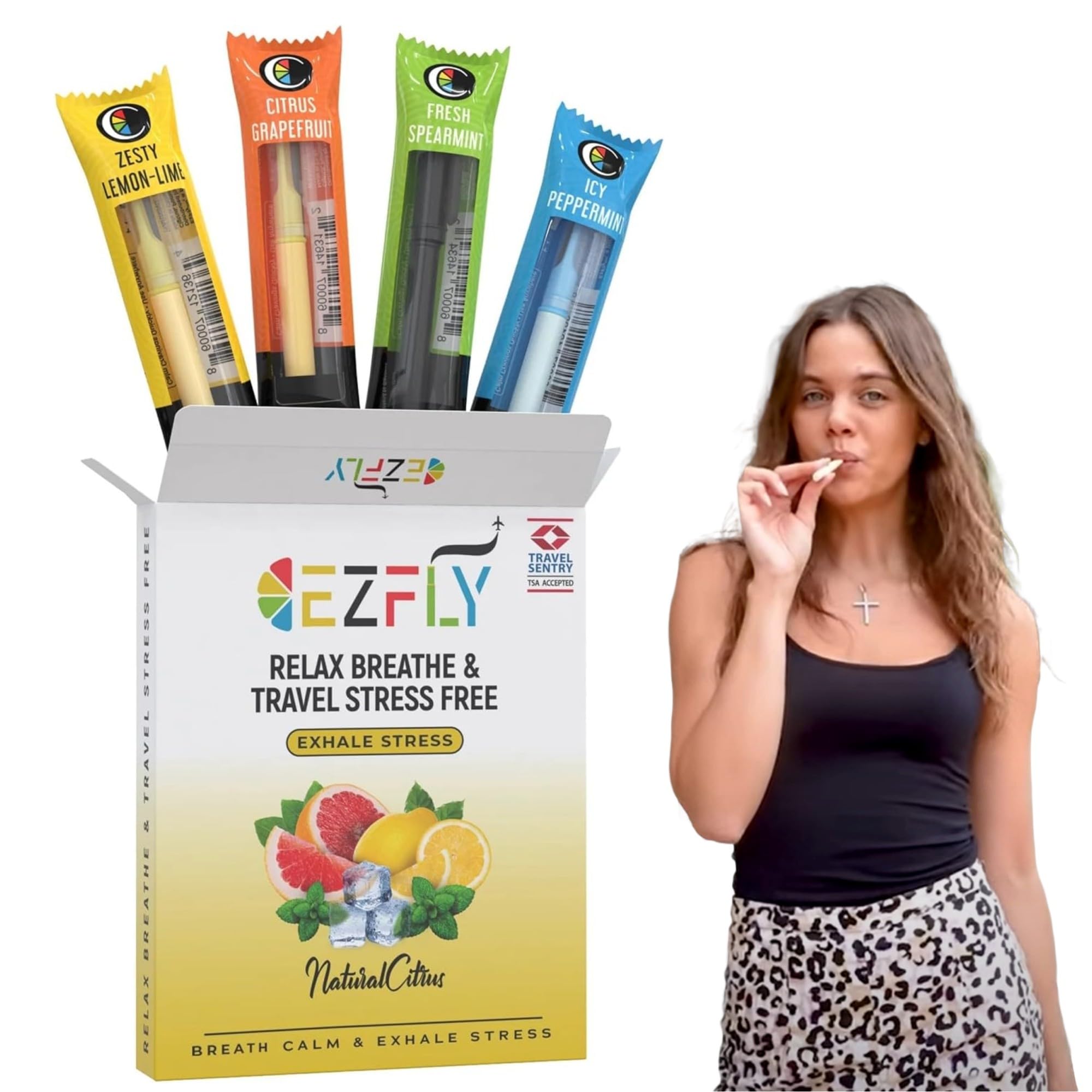 Amazon.com: TSA-Accepted Calming Inahler - EZFly Essential Oil