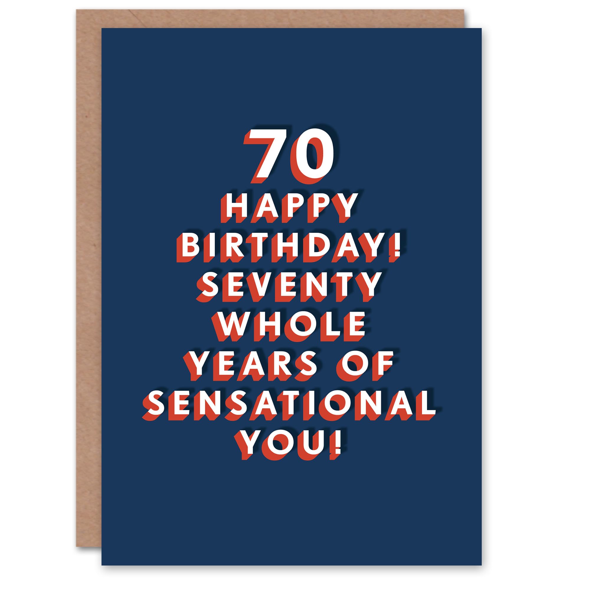 Artery8 70 Year Old Milestone Sensational 70th For Him Birthday Card