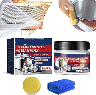 Stainless Steel Clean Wax,Magical Nano-Technology Stainless Steel Cleaning Paste,Stainless Steel Cookware Cleaner