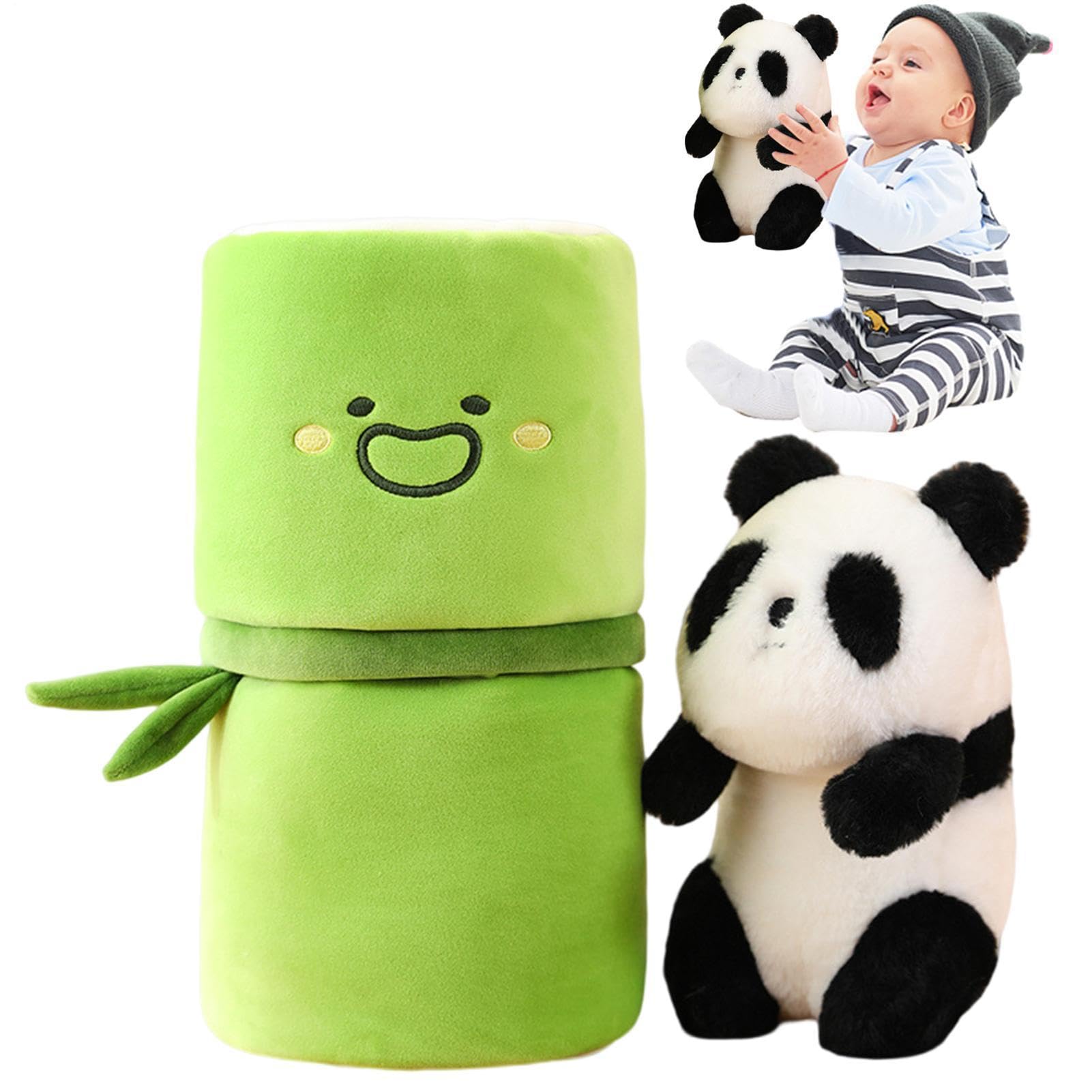 Générique Pluszowa panda z bambusową poszewką na poduszkę z rafinowanego