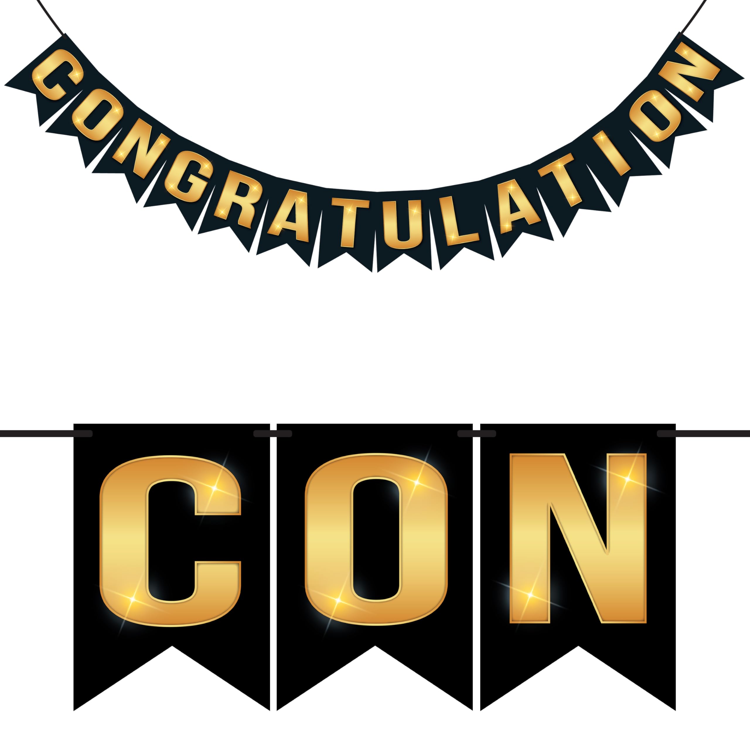 Bannière Banderole Papier Congratulazioni Italien Ballon Film Aluminium