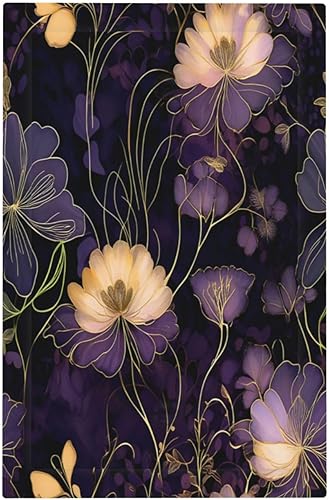 Miniatura 11 de Cubiertas de salida de textura abstracta moderna de mármol líquido Pintura abstracta púrpura Arte de pared Cubiertas de toma 1 banda Interruptor de