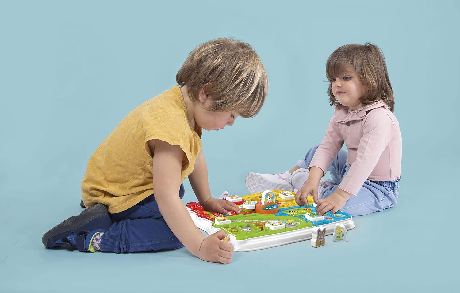 Clementoni Electronic game children 1 year, playset interactive animals with nursery rhymes, bilingual farm Italian/English, multicoloured, 17671