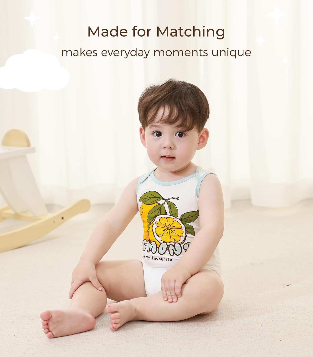 Baby Unisex Bodysuits Bamboo viscose Sleeveless Bodysuit Soft Playwear for Girls Boys Slip Clothes 3-24Months