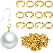 200pcs Open-Connectors for Safety Non-Allergenic Plastic Earring Hooks Ear Wire Anti Allergy Hooks Earring Findings DIY Jewelry Making for Sensitive Ears Gold-Connector-200pcs