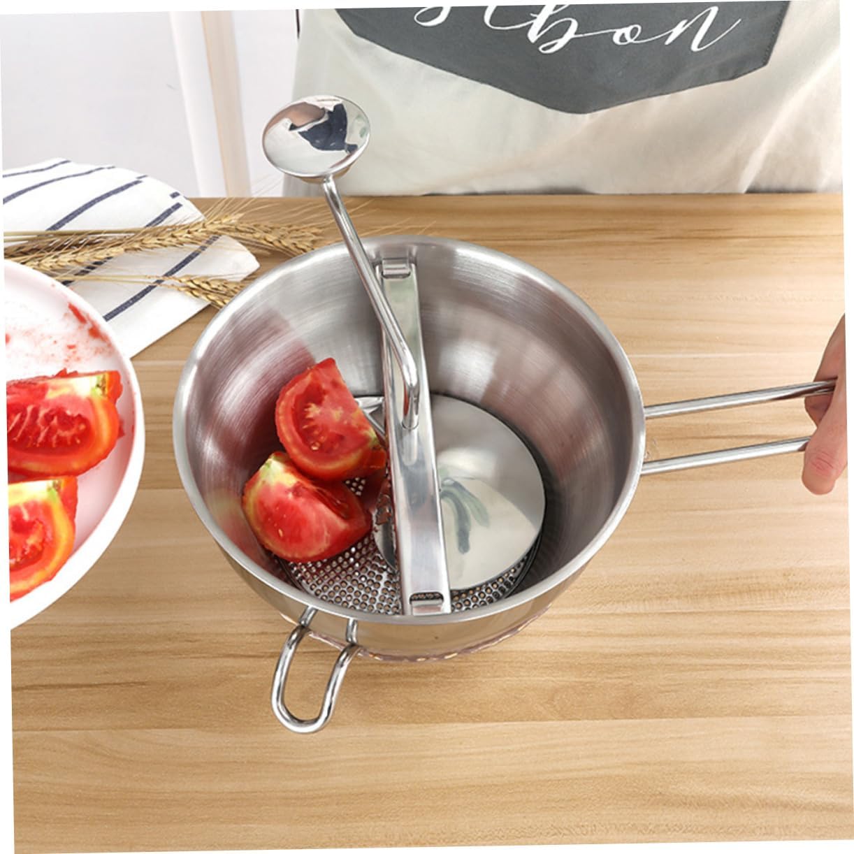 Stainless Steel Potato Ricer Manual Masher for Cooking Gadget Multipurpose Kitchen Tool