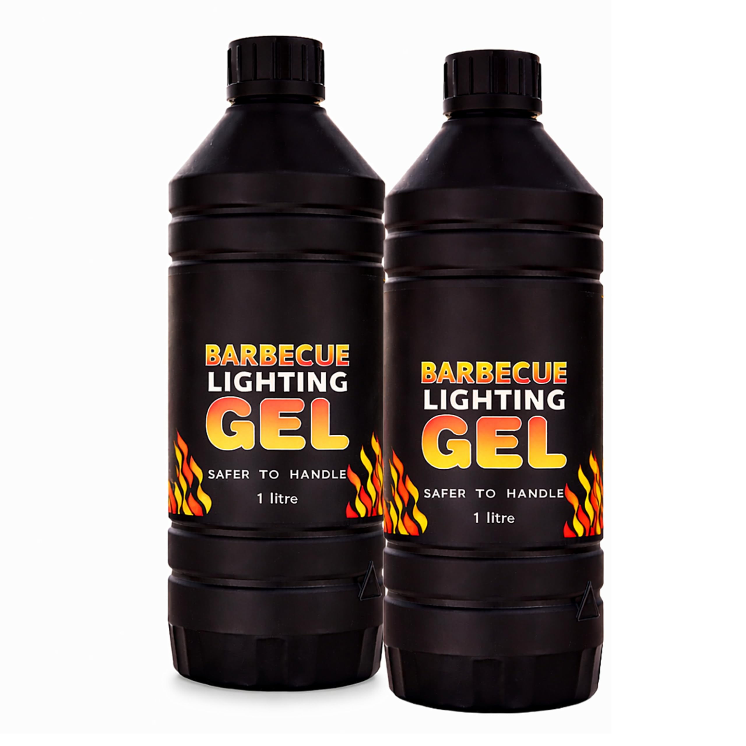 Topline Barbeque Firelighter Odourless Gel Bundle - Pack of 2 x 1L Firelighting Gel for BBQs, Firepits- Fires & Log Burners - Camping Grill - Bonfire - Ethanol Burners - With Unique Card.