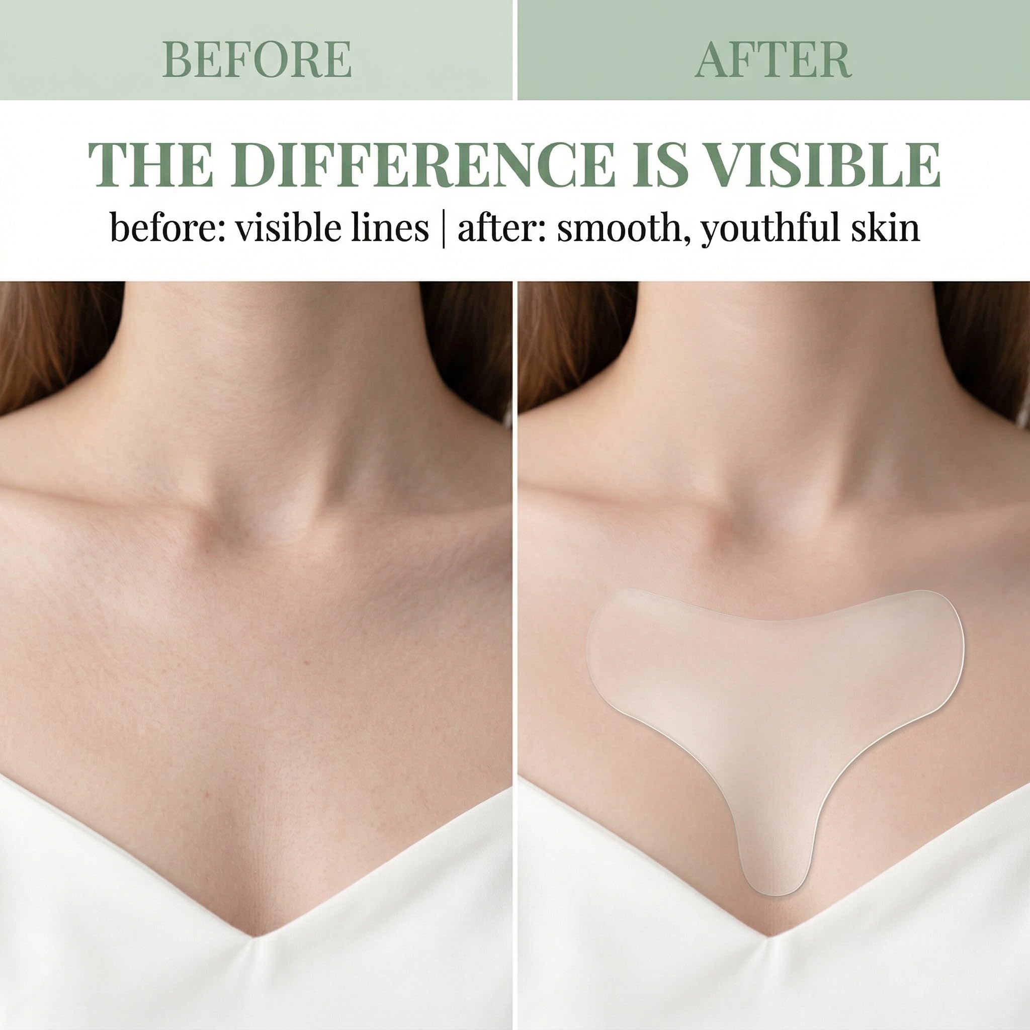 4 Cuscinetti Anti-Rughe per Décolleté in Silicone Trasparente, Anti-Età, Rafforzamento della Pelle e Prevenzione delle Rughe, Cerotti Anti-Rughe Adatti alla Pelle e Facili da Curare per le Donne