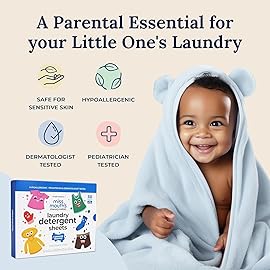 Miss Mouths Messy Eater Stain Treater Stain & Suds Duo Pack - 3 Pack Spray and 30 Pack Detergent Sheet bundle - Newborn & Baby Essentials - Food, Grease, Coffee Off Laundry, Underwear, Fabric
